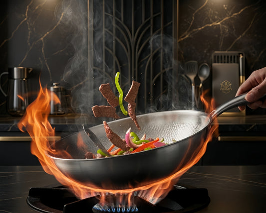Wok Origin™ - Surface titane alvéolée