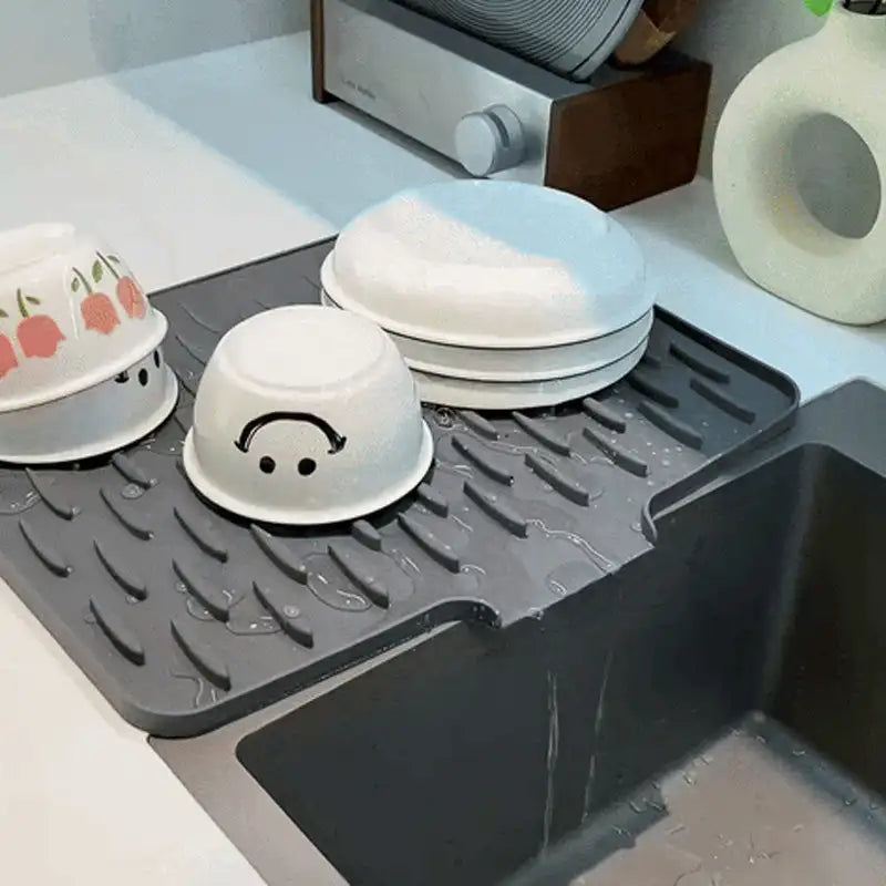 Tapis de Drainage en Silicone Pliable - MyKitchyTools