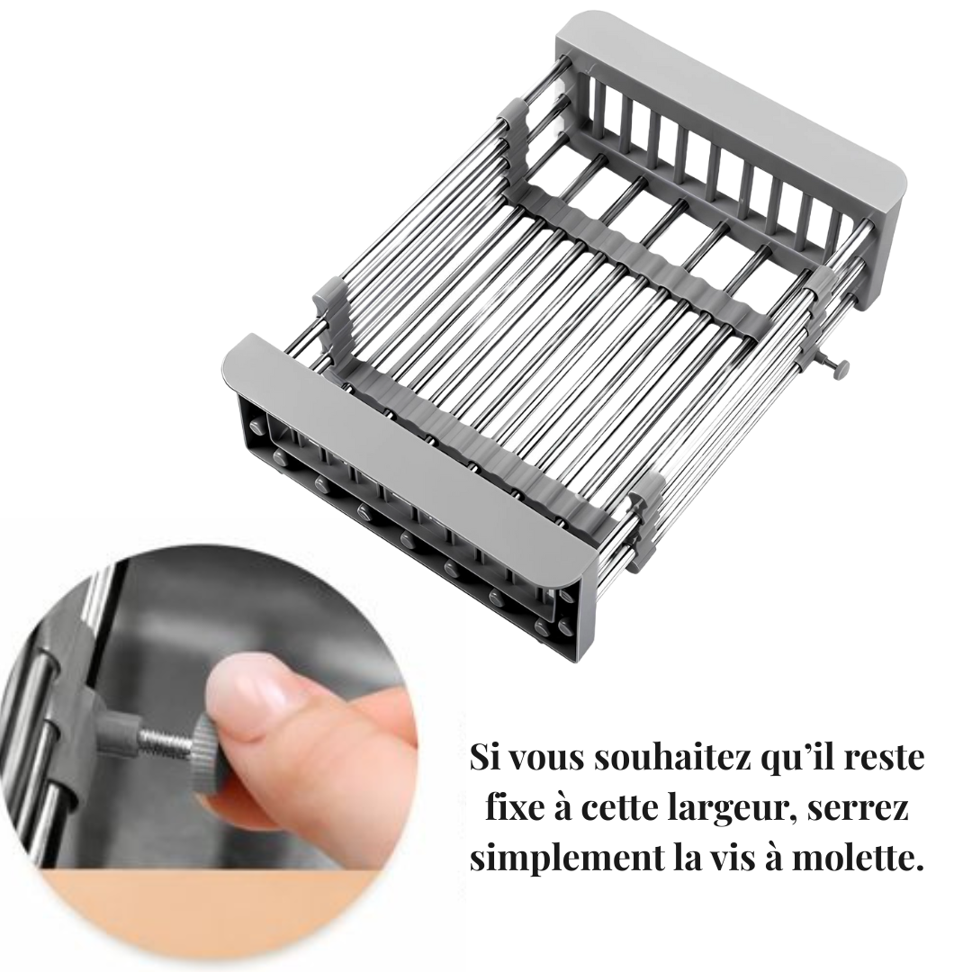 Égouttoir Rétractable – Panier Extensible pour Évier de Cuisine - MyKitchyTools™