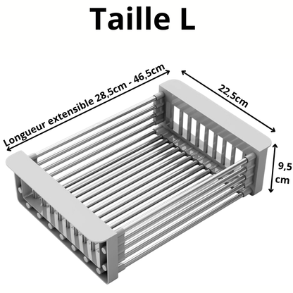 Égouttoir Rétractable – Panier Extensible pour Évier de Cuisine - MyKitchyTools™