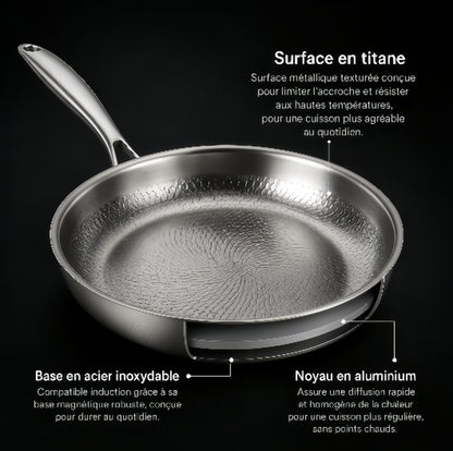 Poêle Origin™ - Surface titane alvéolée