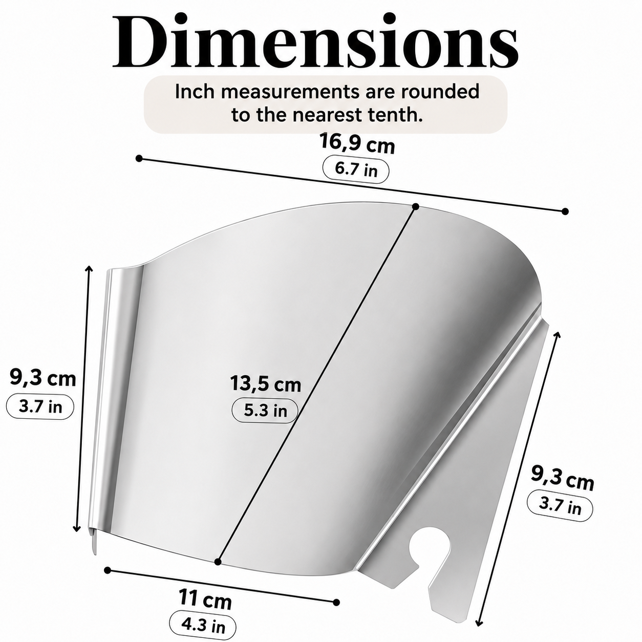 Stainless steel pouring shield for stand mixer - 2026 Edition - MyKitchyTools™