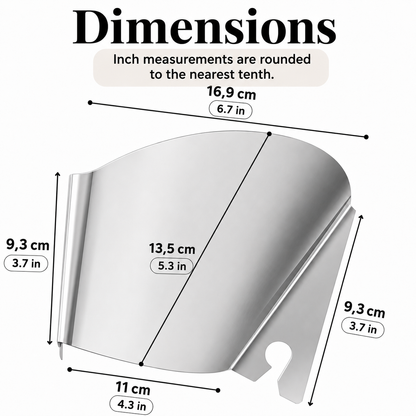 Stainless steel pouring shield for stand mixer - 2026 Edition - MyKitchyTools™