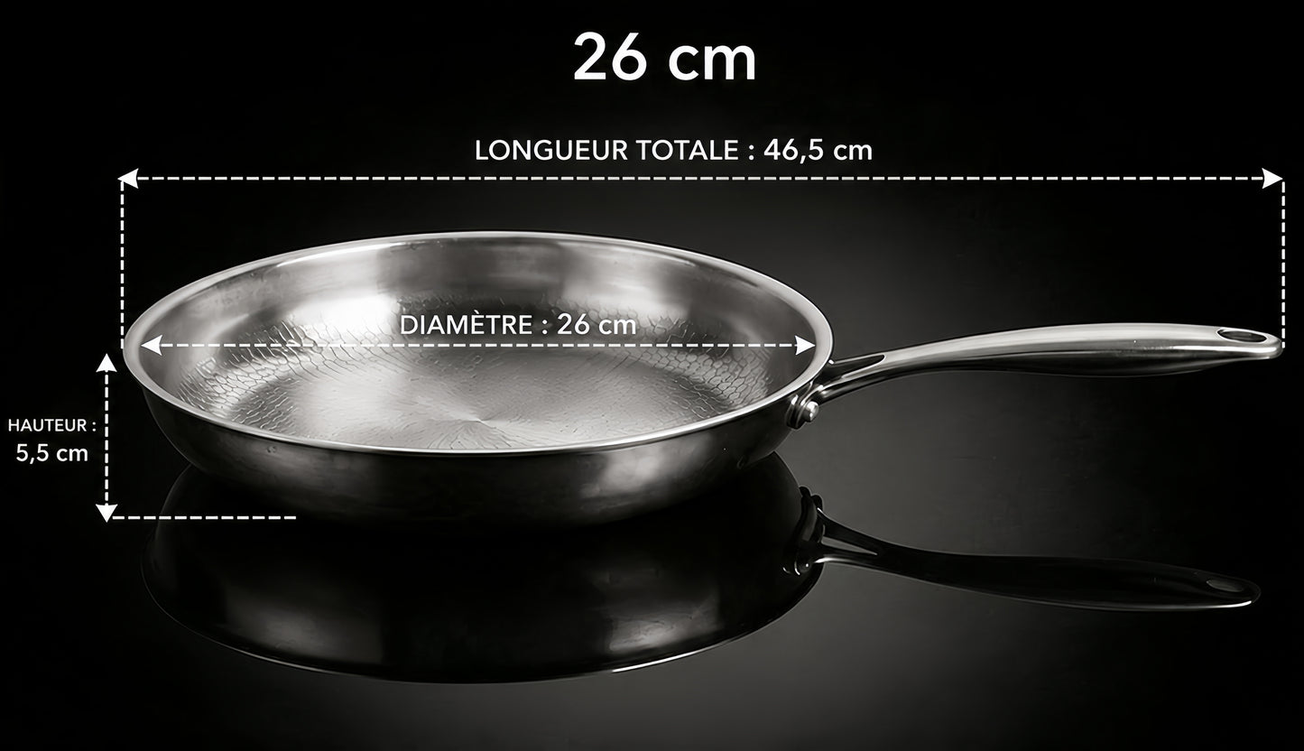 Poêle Origin™ - Surface titane alvéolée
