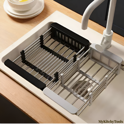 Égouttoir Rétractable – Panier Extensible pour Évier de Cuisine - MyKitchyTools™