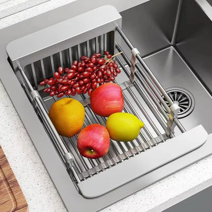 Égouttoir Rétractable – Panier Extensible pour Évier de Cuisine - MyKitchyTools™