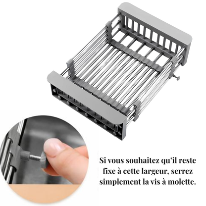 Égouttoir Rétractable – Panier Extensible pour Évier de Cuisine - MyKitchyTools™