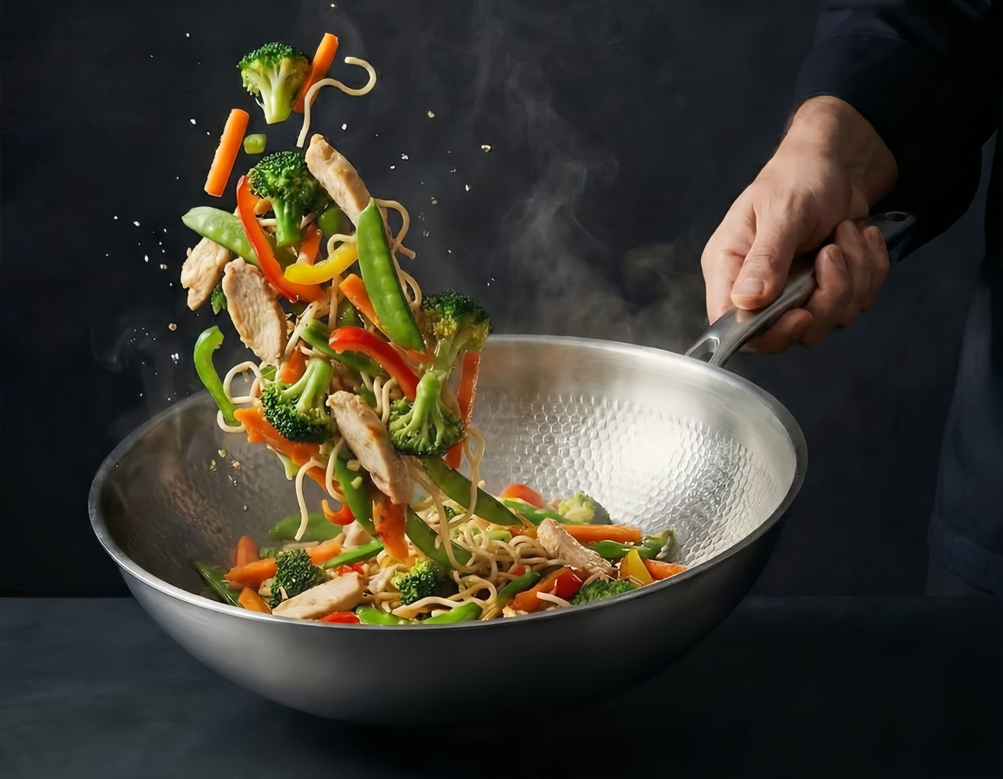 Wok Origin™ - Surface titane alvéolée