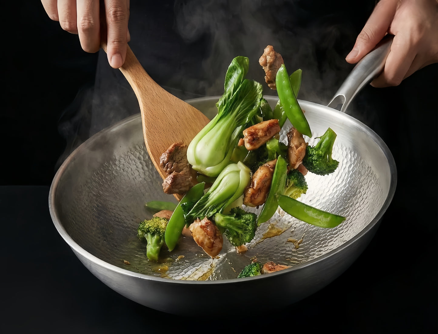 Wok Origin™ - Surface titane alvéolée